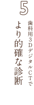 歯科用3DデジタルCTで、より的確な診断